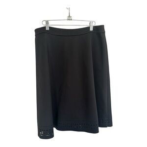 Karl Lagerfeld Paris Black Women's Skirt with eyelet design 14